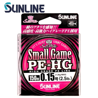 Sunline Small Game PE-HG Sakura Pink 150m Плетено влакно