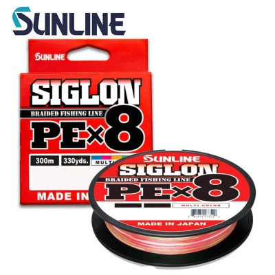Sunline Siglon PE X8 Multi Color 300m Плетено влакно
