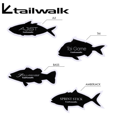 Tailwalk Fish Shape Sticker Typeｰ01 Стикер