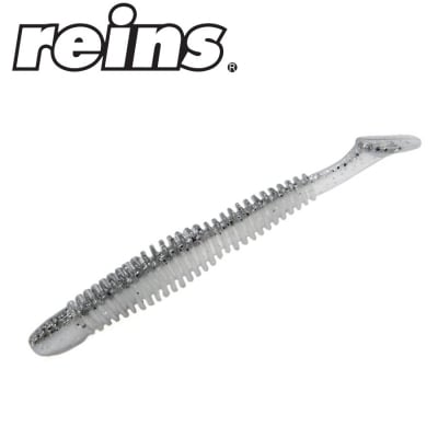 Reins Bubbling Shad 4.0 - B54 Bait Fish Silver 6pcs
