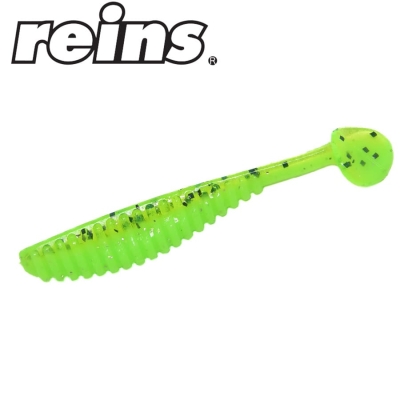 Reins S-Cape Shad 2.5 - B85 Chart Pepper / Glow Melon Soda 10pcs