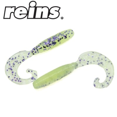 Reins Fat G Tail Grub 2.0 - BA03 Purple Chartreuse (BA-Edition) 16pcs