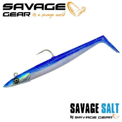 SG Sandeel V2 12cm 22g Sinking Blue Pearl Silver 2+1