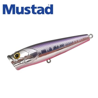 Mustad Burpy Popper 65F Chrome Purple Back