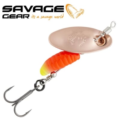 SG Grub Spinners #1 3.8g Sinking Copper Red Yellow