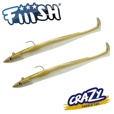 Fiiish Crazy Paddle Tail 150 Double Combo - 15cm | 20g - Gold