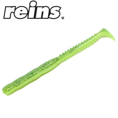 Reins Rockvibe Shad 4.0 - CT01 Chartreuse Baitfish 9pcs