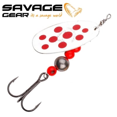 SG Caviar Spinner #4 18g 04-Fluo Orange & Silver