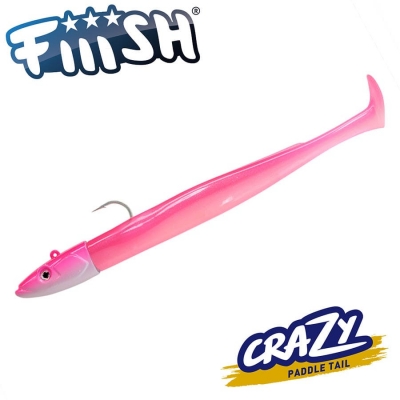 Fiiish Crazy Paddle Tail 180 Combo - 18cm | 55g - Fluo Pink