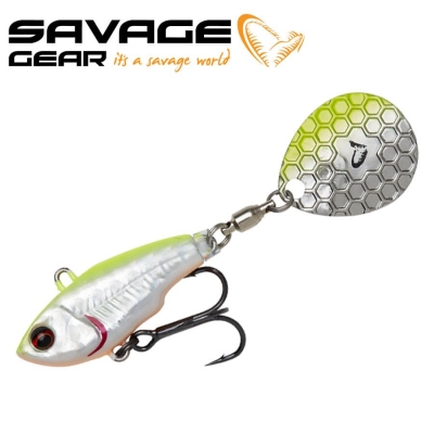 SG Fat Tail Spin 6.5cm 16g Sinking Lemon Back Flash