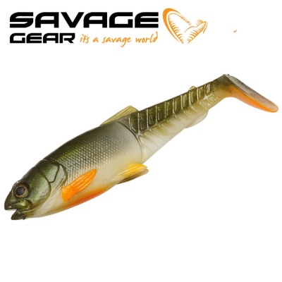 SG Craft Cannibal Paddletail 6.5cm 4g Olive Pearl Hot Orange