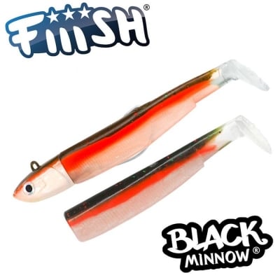 Fiiish Black Minnow No5 Combo: Jig Head 90g + 2 Lure Bodies 16cm - Candy Green