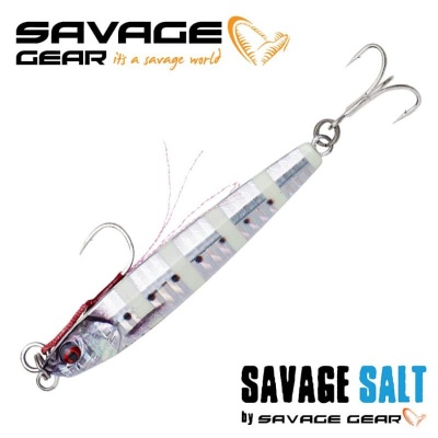 SG 3D Jig Minnow 10g 5.9cm Zebra Glow PHP