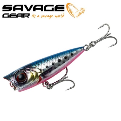 SG 3D Minnow Popper 4.3cm 4g F Pink Belly Sardine PHP
