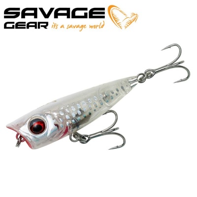 SG 3D Minnow Popper 4.3cm 4g F Crystal White