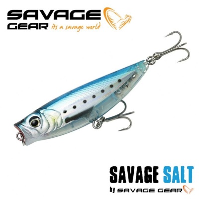 SG 3D Minnow Pop Walker 5.5cm 6g F Ghost Sardine