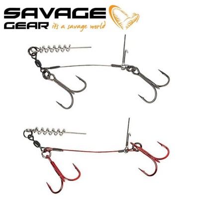 Savage Gear Carbon49 Corkscrew Stinger Double Hook Double hook stinger