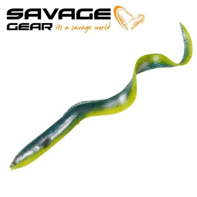 SG LB Real Eel 15cm 12g Green Yellow Glitter