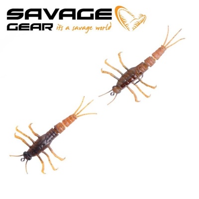 SG 3D TPE Mayfly Nymph 5cm 2.5g 1pcs 01-Brown