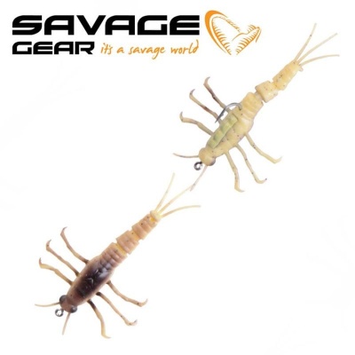 SG 3D TPE Mayfly Nymph 5cm 2.5g 1pcs 05-Yellow Belly