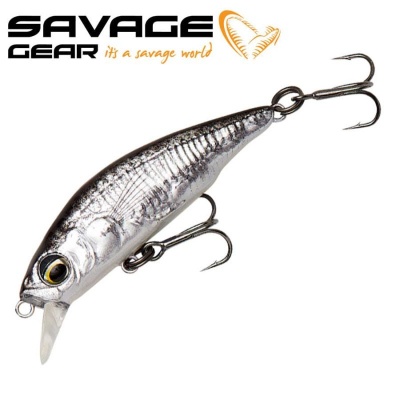 SG 3D Sticklebait Twitch 4.5cm 4g Sinking Black Silver