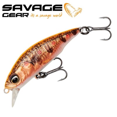 SG 3D Sticklebait Twitch 4.5cm 4g Sinking Fluo Orange Copper