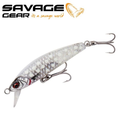 SG Gravity Minnow 5cm 8g Fast Sinking Crystal White Glow