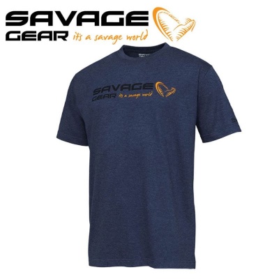 SG Signature Logo T-Shirt M Blue Melange