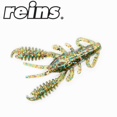 Reins Ring Craw Micro 1.5 - 009 Green Pumpkin All Stars 14pcs