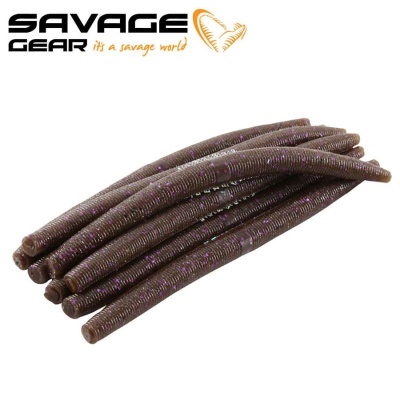 SG 3D Armor Tube 14cm 10g Sinking Brown With Purple/Black Flake