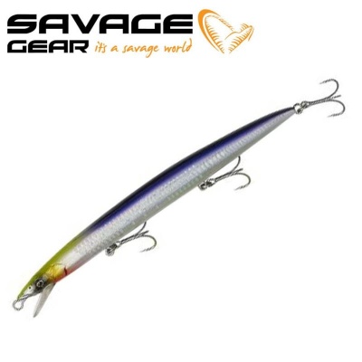 SG Sandeel Jerk Minnow LS 17.5cm 25g F Yellow Purple 1pcs