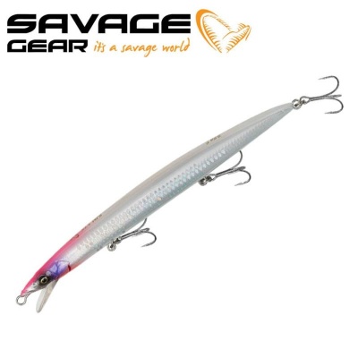 SG Sandeel Jerk Minnow LS 17.5cm 25g F Pink White Glow 1pcs