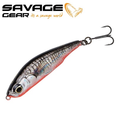 SG 3D Sticklebait Pencil 7.5cm 13g Slow Sinking Black Red