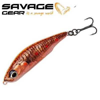 SG 3D Sticklebait Pencil 7.5cm 13g Slow Sinking Fluo Orange Cop