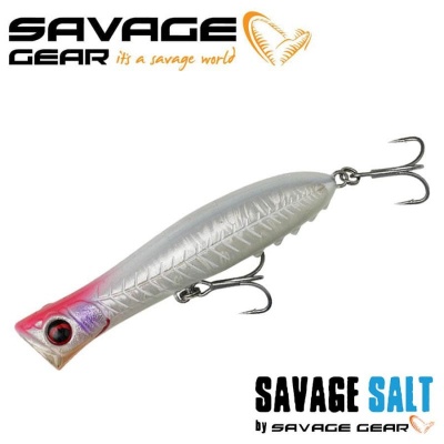 SG Gravity Popper 11cm 25g F White Glow 1pcs