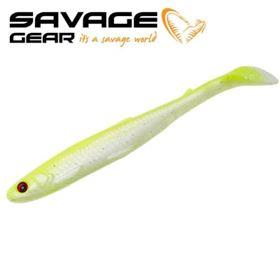 SG Slender Scoop Shad 9cm 4g Lemon Back