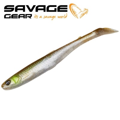 SG Slender Scoop Shad 13cm 12g Green Silver