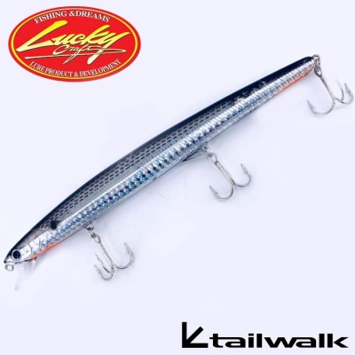 Lucky Craft | Tailwalk Sea Finger 113 #08 Glass Fish