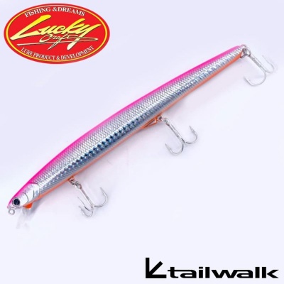 Lucky Craft | Tailwalk Sea Finger 173 #10 Pink Back Silver