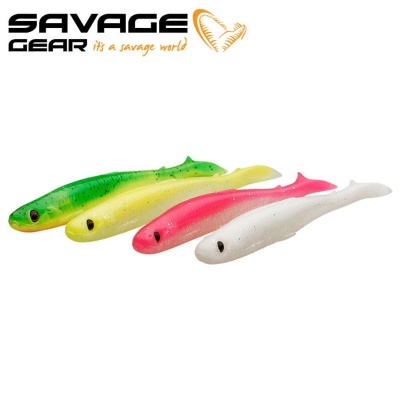 SG Slender Scoop Shad 11cm 7g Dark Water Mix 4Pcs