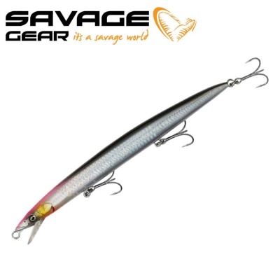 SG Sandeel Jerk Minnow LS 17.5cm 29g S Pink Black 1pcs