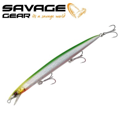 SG Sandeel Jerk Minnow LS 17.5cm 29g S Yellow Green 1pcs