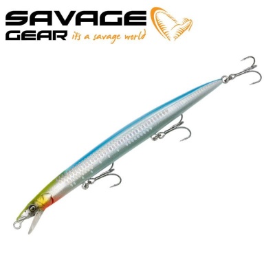 SG Sandeel Jerk Minnow LS 17.5cm 29g S Yellow Light Blue 1pcs