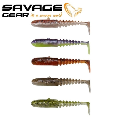 SG Gobster Shad 9cm 9g Clear Water Mix 5pcs