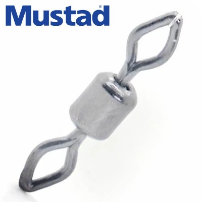 Mustad Rolling Swivel W/Diamond Eye #12 Bn 10pcs