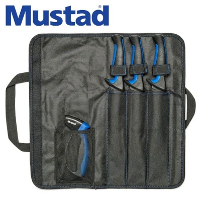 Mustad Knife Kit 3pcs + Sharperner MT096 Комплект ножове