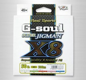 YGK PE Line Real Sports G-soul Super Jigman X8