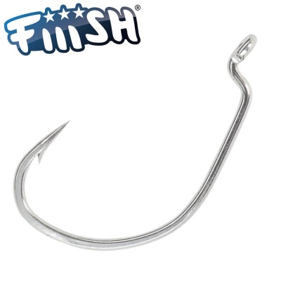 Fiiish Black Minnow 2 Krog Premium Hooks by VMC X-Strong - 80lbs - No6