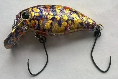 Lucky Craft Flat Cra-Pea SR Purple Gold Pellet All Stars
