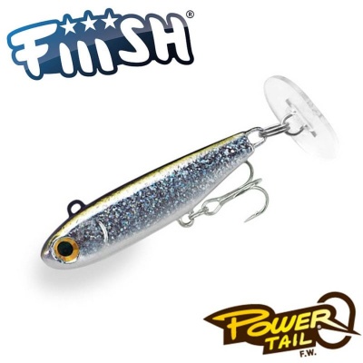 Fiiish Power Tail 30mm: 6.00 g - Silver Glitter